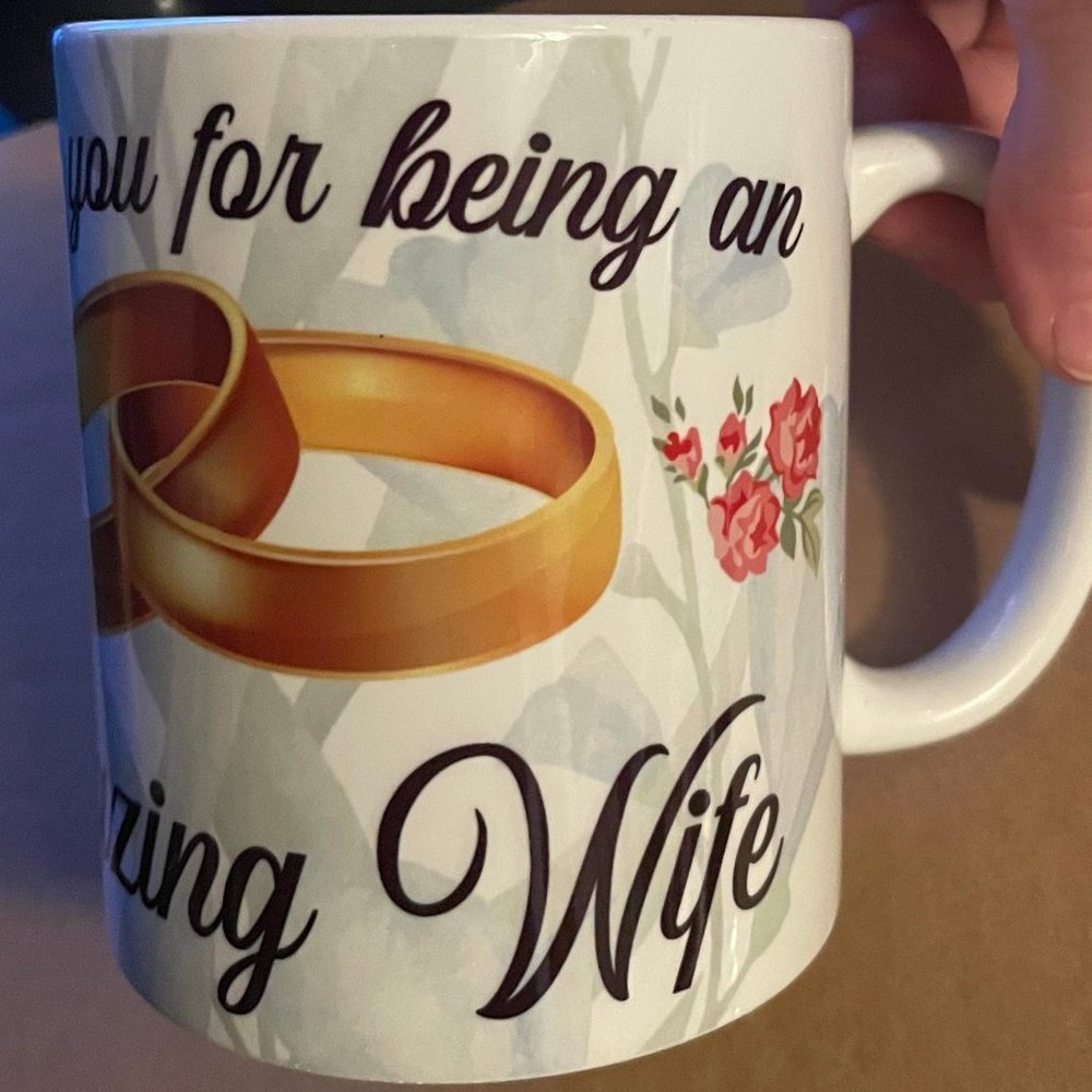 12 oz thank you for being an amazing wife coffee mug love cute